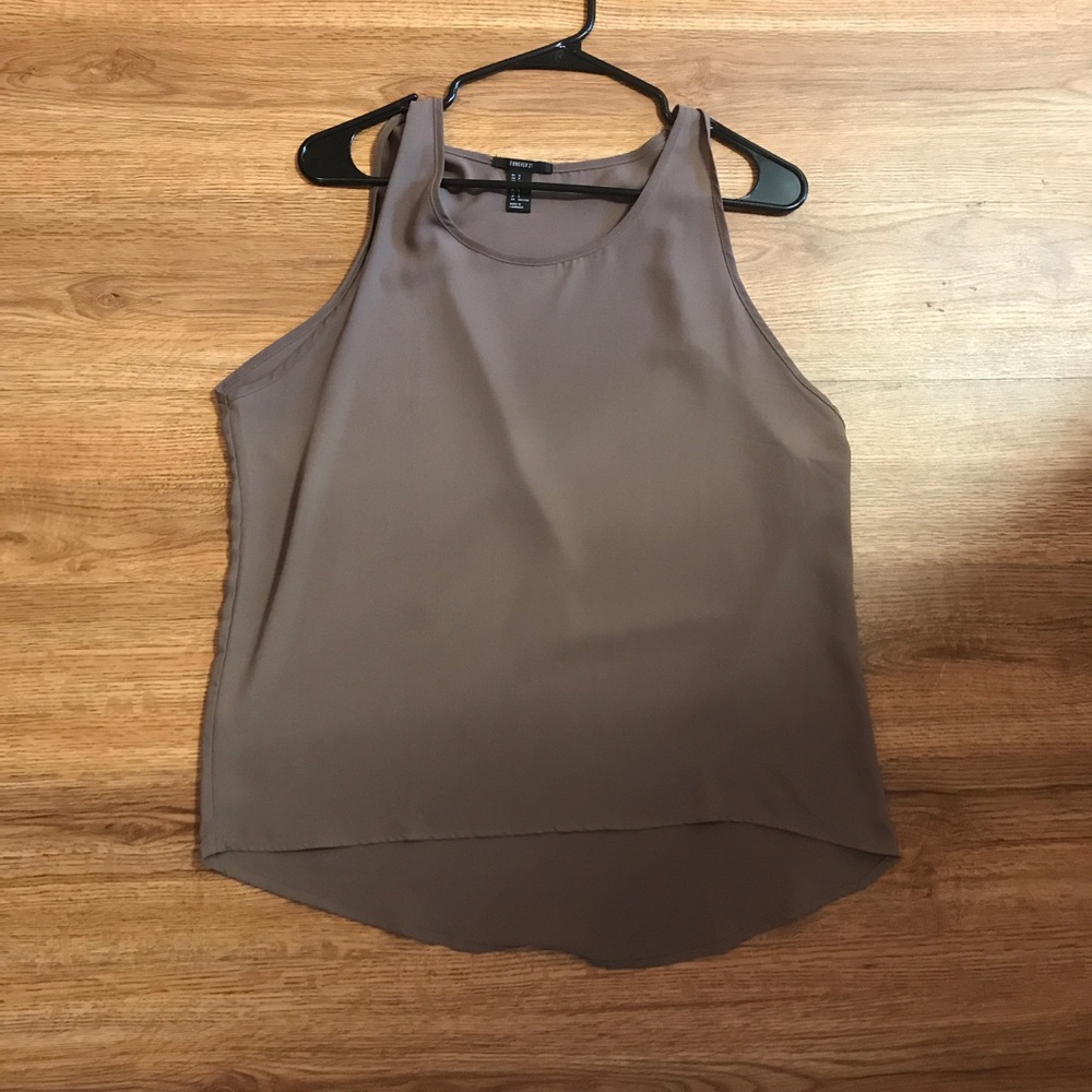 Brown/taupe tank top